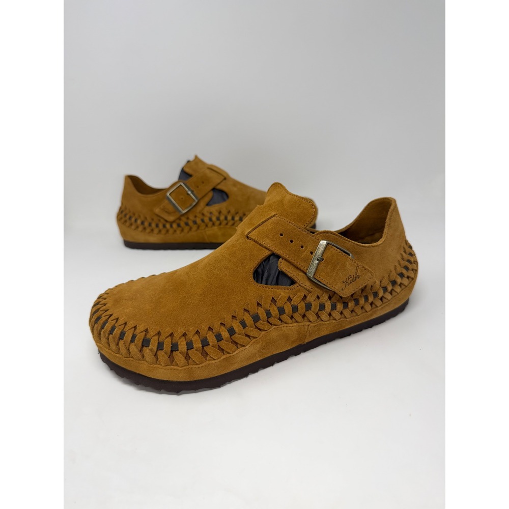 Kith x Birkenstock London Braided Mink Suede Shearling Shoes EU 44 US 11 1029977